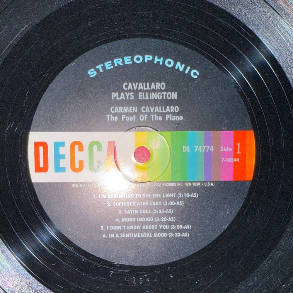 Carmen Cavallaro Vinyl Record - Black